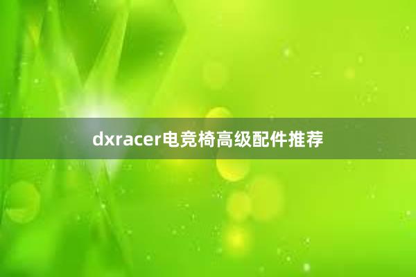 dxracer电竞椅高级配件推荐